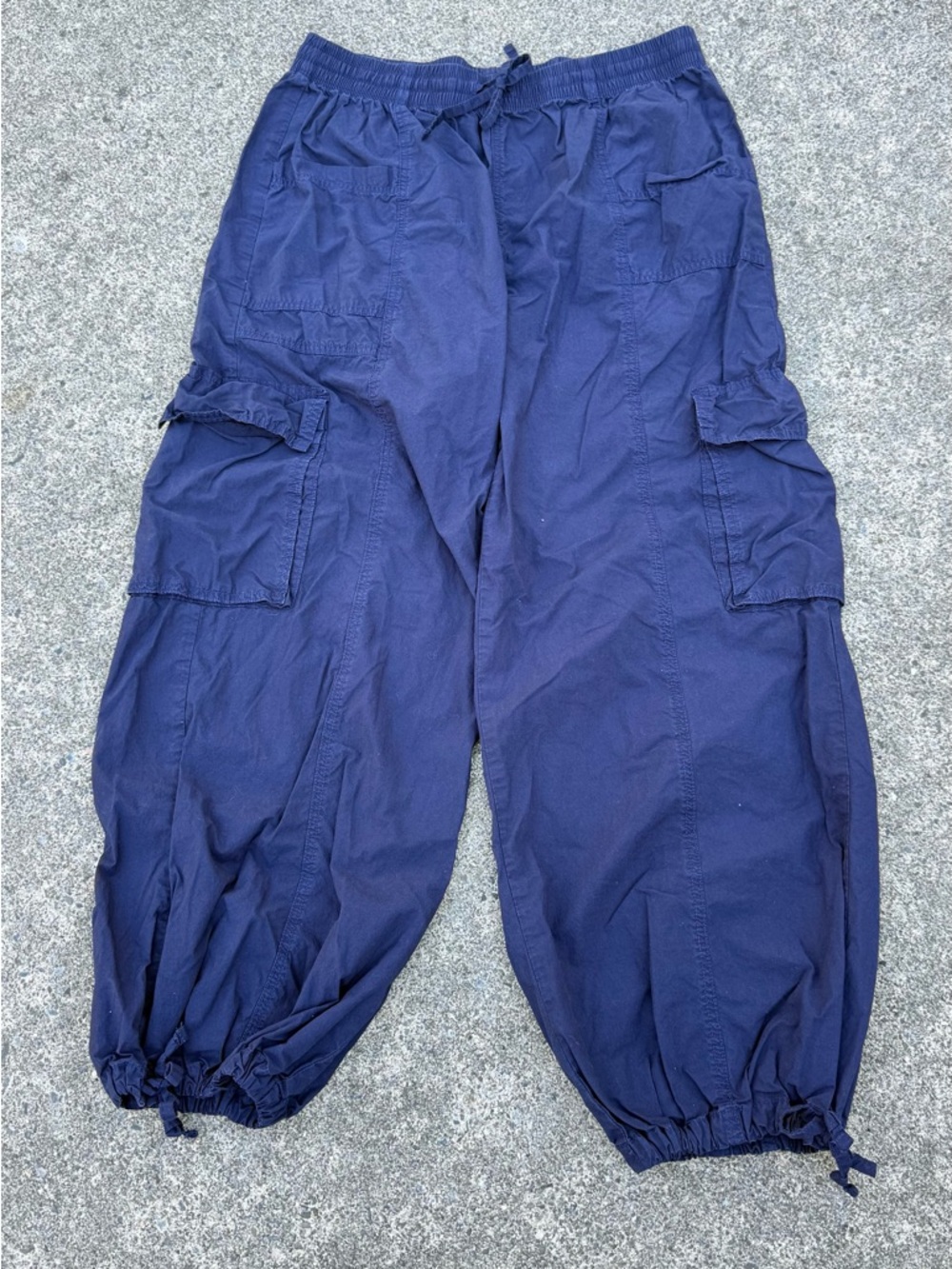 aerie Navy Elastic Waist Lounge Pants
